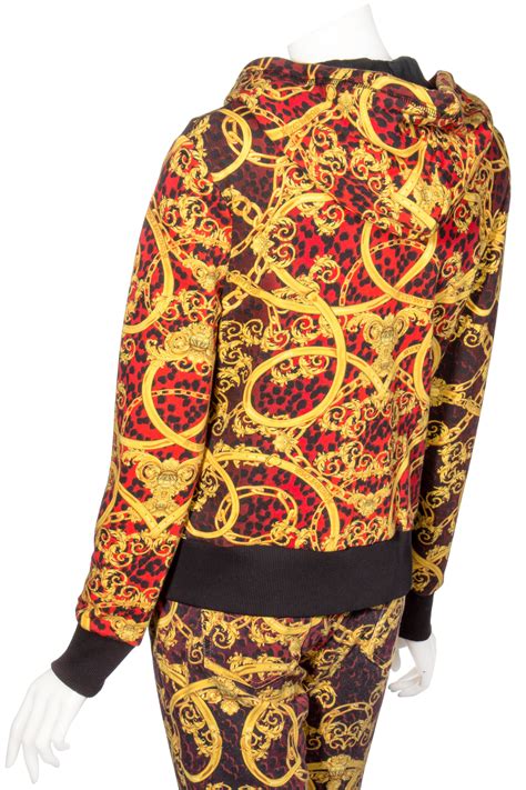 versace jeans baroque sleeve hoodie|Versace Jeans Couture baroque.